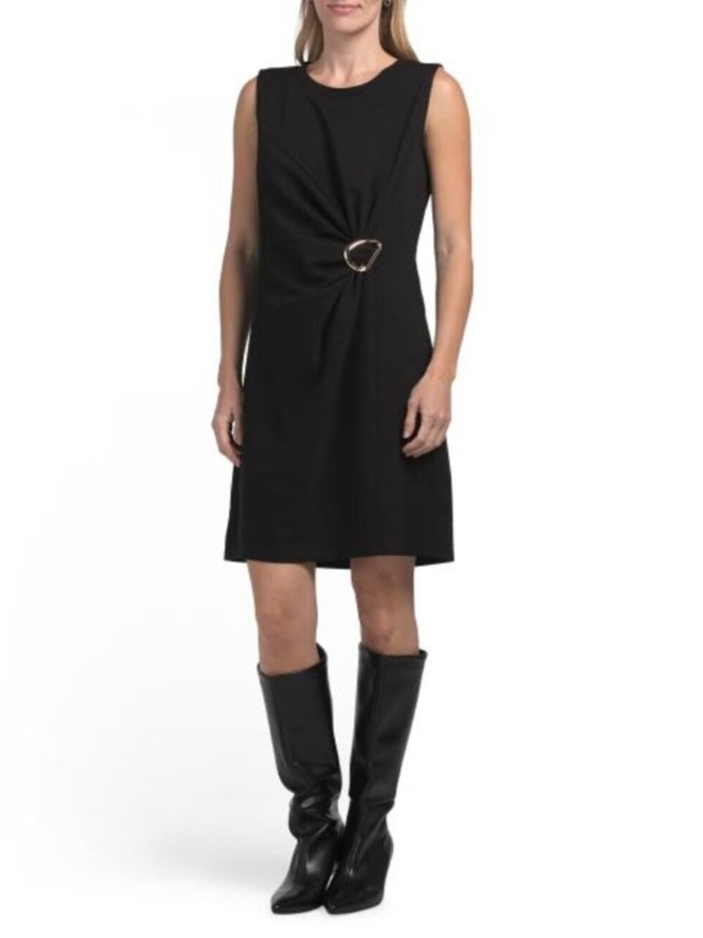 MODERN WORKS Hardware Detail Mini Dress